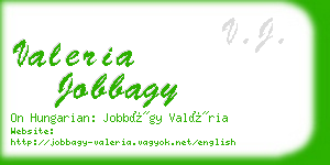 valeria jobbagy business card